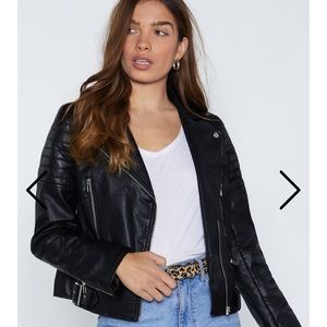 New with tags vegan leather jacket!